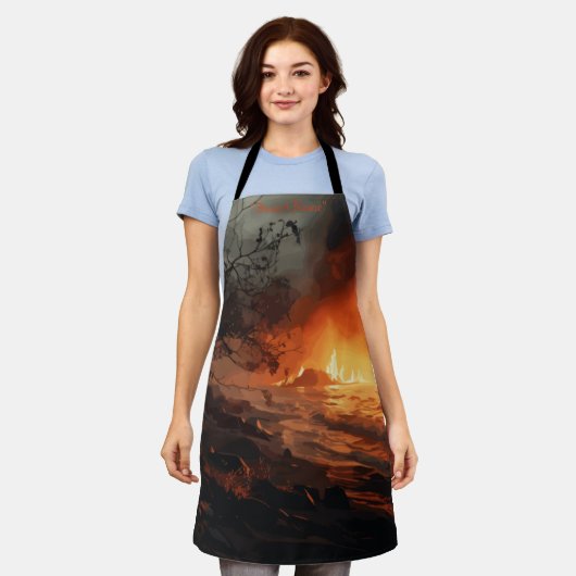 インフェルノ エプロン (着用した状態)