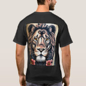 インフェルノ・ガーディアン威厳のあるドラゴン・タトゥー・デザイン Tシャツ (裏面)