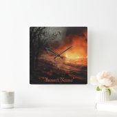 インフェルノ スクエア壁時計 (ホーム)