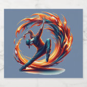 インフェルノ・スピン – Breakdanceの精神に点火 ビールラベル (シングルラベル)