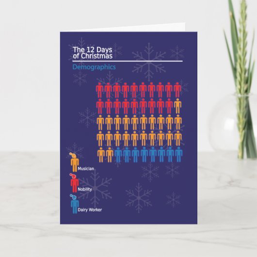 インフォグラフィックのクリスマスカード2 シーズンカード (正面)