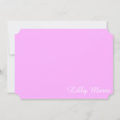 インフォグラフィックの誕生の発表-女の子 案内状 (裏面)