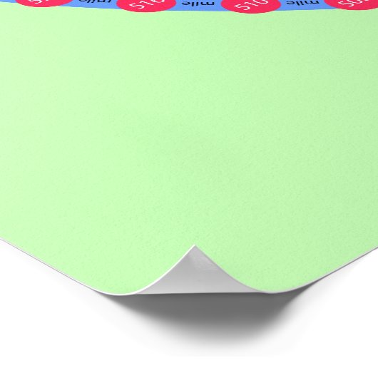 インフォグラフィック変換マイルキロメートル ポスター (角)