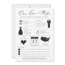 インフォグラフィック日付のラブストーリーを保存