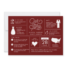 インフォグラフィック日付の保存婚約の発表