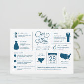 インフォグラフィック日付の保存婚約の発表 セーブザデート (スタンド正面)