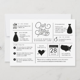 インフォグラフィック日付の保存婚約の発表 セーブザデート