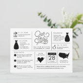 インフォグラフィック日付の保存婚約の発表 セーブザデート (スタンド正面)