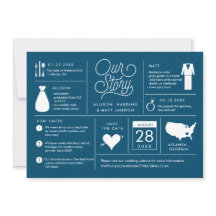 インフォグラフィック日付の保存婚約の発表