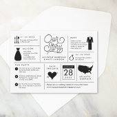 インフォグラフィック日付の保存婚約告知 セーブザデート