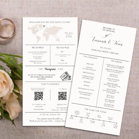 インフォグラフィック結婚式 プログラムのタイムラインモダン