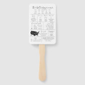 インフォグラフィック結婚式 プログラムハンドファン ハンドファン (裏面)