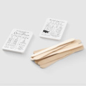 インフォグラフィック結婚式 プログラムハンドファン ハンドファン (組立なし)