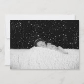 インフォグラフィック誕生の男の赤ちゃん 案内状 (裏面)