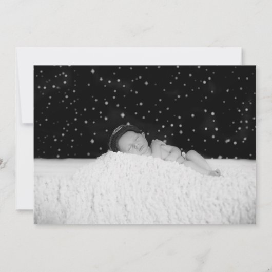 インフォグラフィック誕生の男の赤ちゃん 案内状 (裏面)