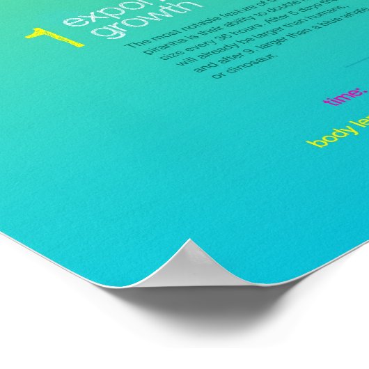 インフォグラフィック:ジャイアントピラニア ポスター (角)