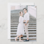 インフォグラフィック・セーブ・ザ・デート・フェイクゴールドフォイル セーブザデート (裏面)