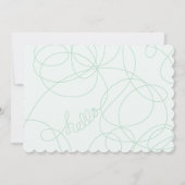 インフォグラフィック 誕生お知らせカード 案内状 (裏面)