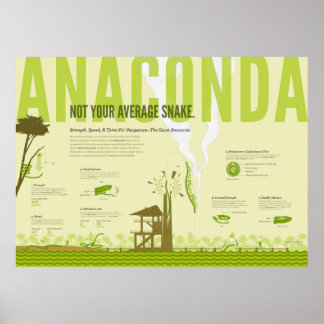 インフォグラフィック: Anaconda ポスター