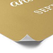 インフォーエバー金ゴールド50周年記念ウェルカムサイン ポスター (角)