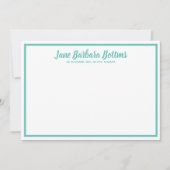 インフォーマルパーソナライズされたノート招待状 招待状 (正面)