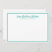 インフォーマルパーソナライズされたノート招待状 招待状 (正面/裏面)