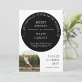 インフォーマルモダンなArchフォト結婚式招待状 招待状 (スタンド正面)