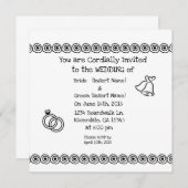 インフォーマル結婚ズ 招待状 (正面/裏面)