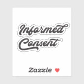インフォームドコンセントのステッカー シール (シート)