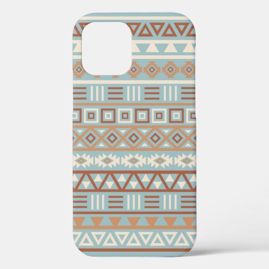 インフルエアステカントパターンブルークリームテラコタス Case-Mate iPhoneケース (裏面)