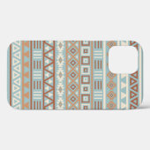 インフルエアステカントパターンブルークリームテラコタス Case-Mate iPhoneケース (裏面 (横))