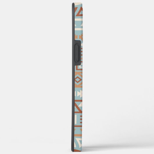 インフルエアステカントパターンブルークリームテラコタス Case-Mate iPhoneケース (裏面 / 右)