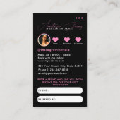 インフルエンサーのビジネスグリッドが友人の紹介を参照 名刺 (裏面)