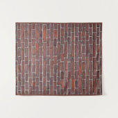 インフルエンサーのレンガ壁の写真の背景 タペストリー (正面(横))