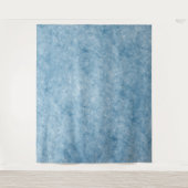 インフルエンサーの青い背景の微妙な色 タペストリー (正面)