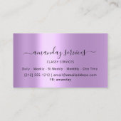 インフルエンサーの青い金ゴールドが金ゴールドを漂流するホログラフィックブログ 名刺 (裏面)