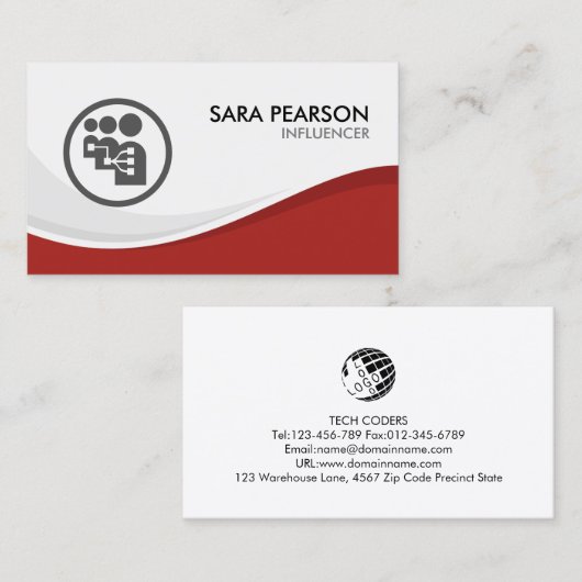 インフルエンサーインターネットマーケティングプロモーション 名刺 (正面/裏面)