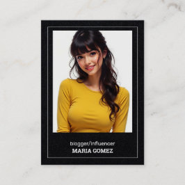 インフルエンサーカスタムブロガーQR & Photo 名刺