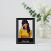 インフルエンサーカスタムブロガーQR & Photo 名刺 (スタンド正面)