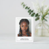 インフルエンサーカスタムブロガーQR & Photo 名刺 (スタンド正面)