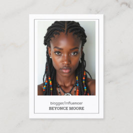 インフルエンサーカスタムブロガーQR & Photo 名刺