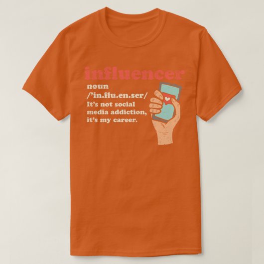 インフルエンサーギフト Tシャツ (デザイン正面)