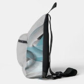 インフルエンサースリングバッグトレンド抽象芸術ブルー スリングバッグ (右)