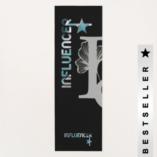 インフルエンサーヨガマットフィットネス抽象芸術ブルー海 ヨガマット