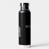 インフルエンサー水ボトルトレンド抽象芸術ブルー海 ウォーターボトル (左面)