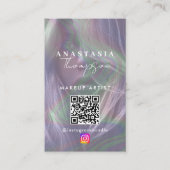 インフルエンサー美しい爪、 ネイルソーシャルメディアホログラフィック 名刺 (正面)