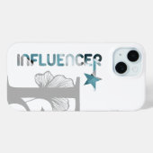 インフルエンサー iPhoneケース トレンド アブストラクト ブルーオーシャン Case-Mate iPhoneケース (裏面 (横))