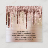 インフルエンサーBloggerMaupアーティストドリップスバラリップ スクエア名刺 (正面)