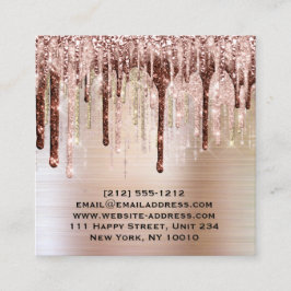 インフルエンサーBloggerMaupアーティストドリップスバラリップ スクエア名刺