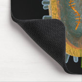 インフルエンザのウイルス マウスパッド (コーナー)